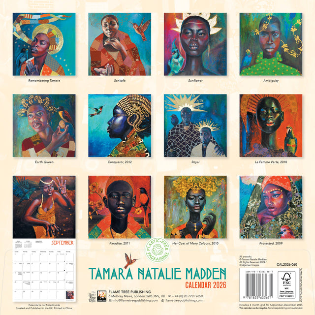 Tamara Natalie Madden Wall Calendar 2026