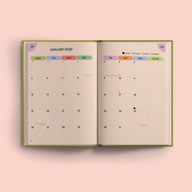 Les Fleurs 2026 Weekly Planner