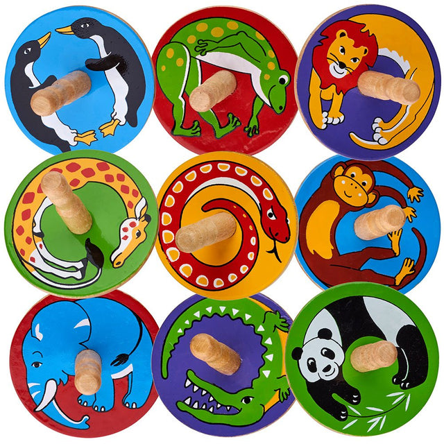 Wooden Spinning Top Toy