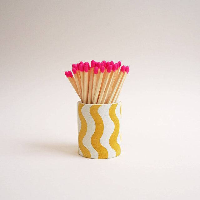 Stripes And Squiggles Match Stick Holders