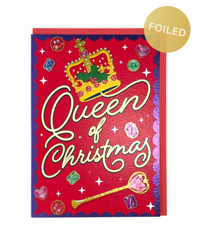 Queen Of Christmas Card