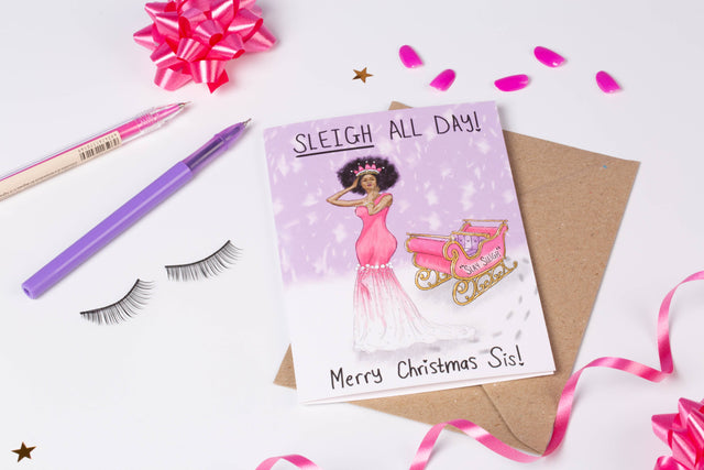 Christmas Slay Sleigh Card