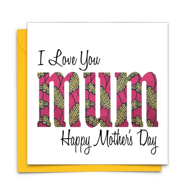 Mum's The Word Card