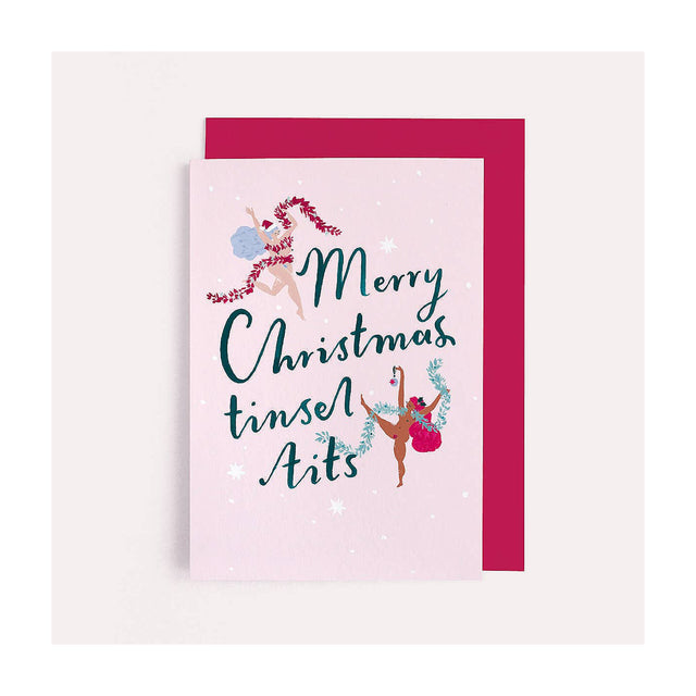 Tinsel Tits Christmas Card