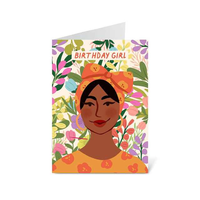 Birthday Girl Floral Greetings Card