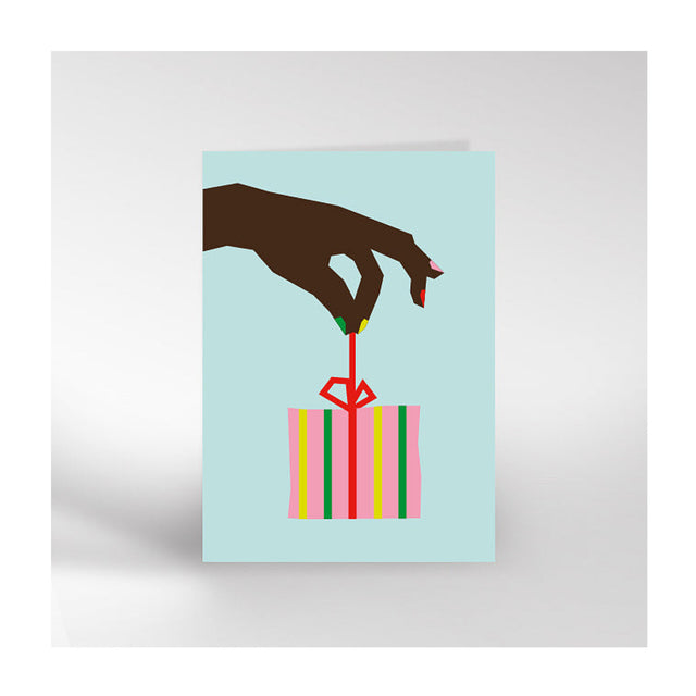 Hand And Gift Card