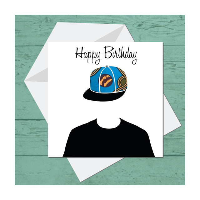 Baseball Cap Birthday Card