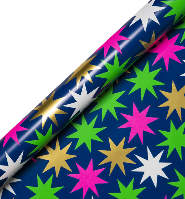Christmas Star Neon Roll Wrap