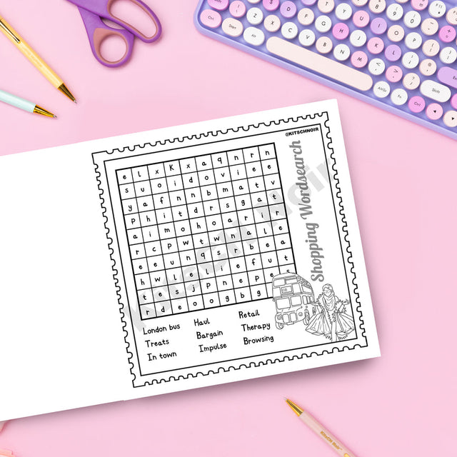 Calm Life Cuties Colouring And Word Search Book