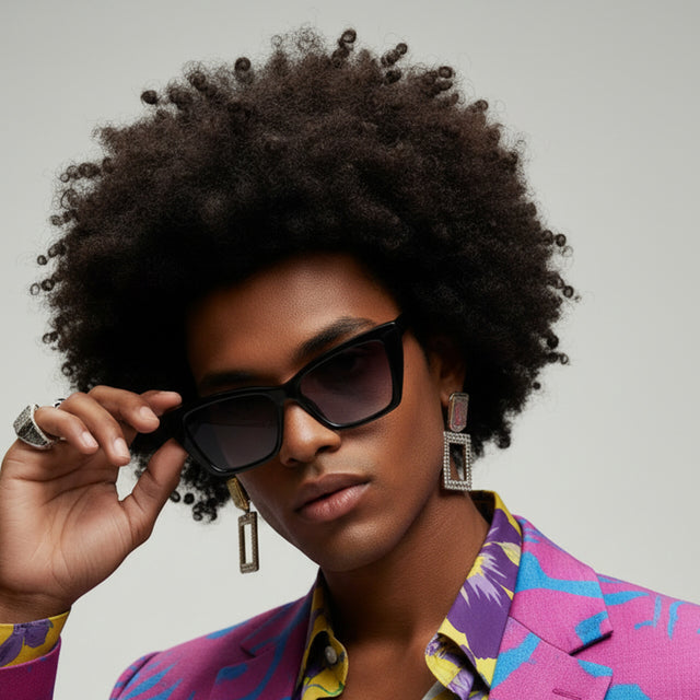 Mocha Oversized Cat Eye Sunglasses