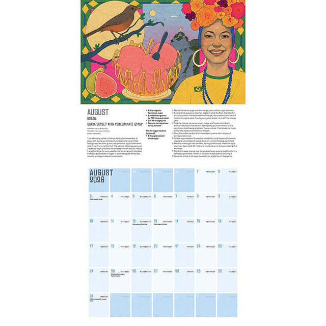 The World In Your Kitchen Wall Calendar 2026