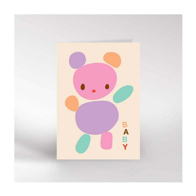 Teddy New Baby Card
