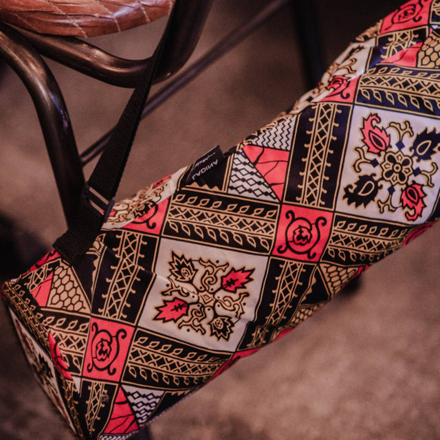 Sunset African Print Yoga Bag