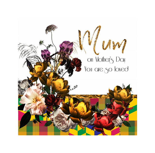 Kente And Flowers Mother's Day Card
