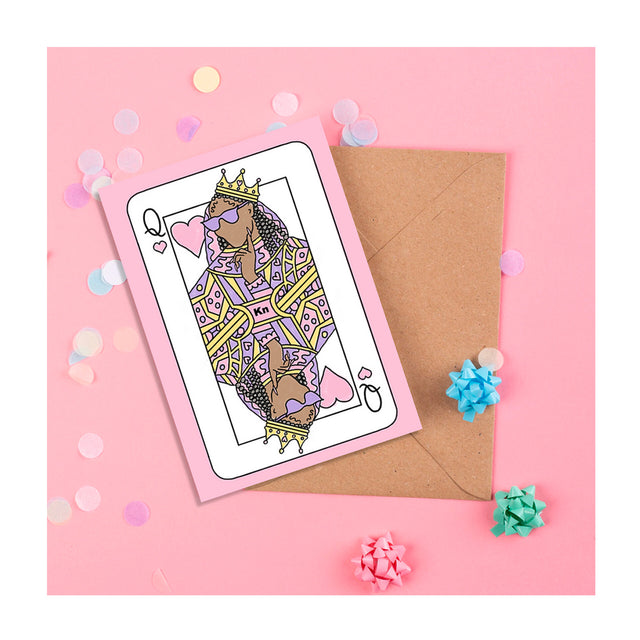 Queen of Hearts Card