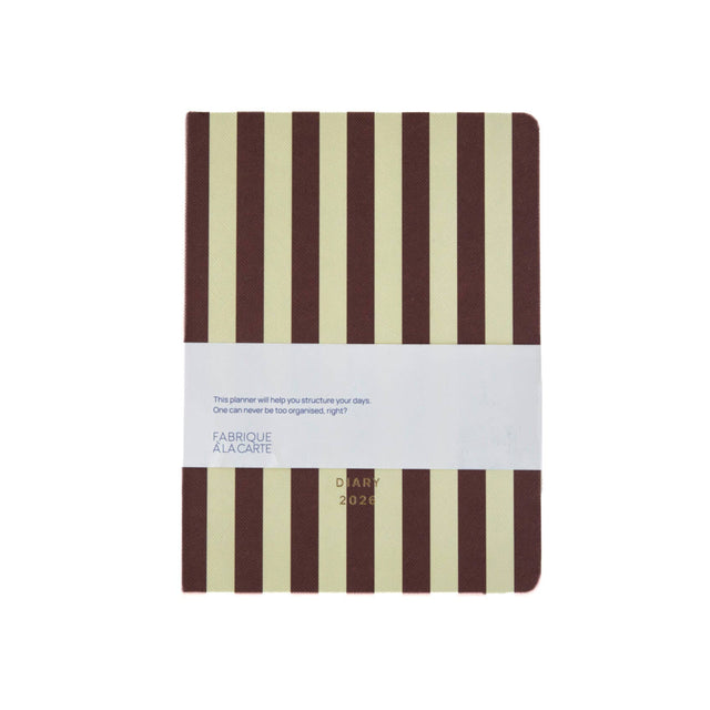 Brown Stripes 2026 Diary
