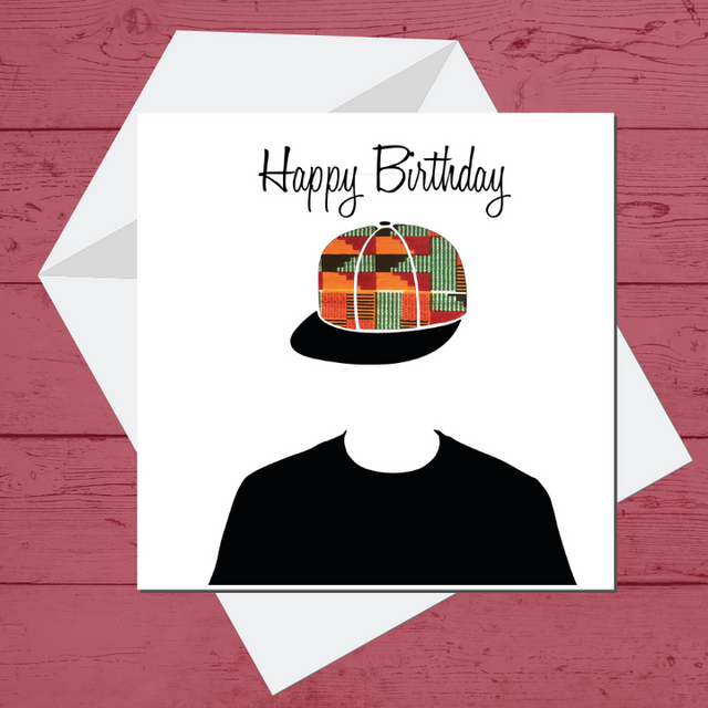Baseball Cap Birthday Card