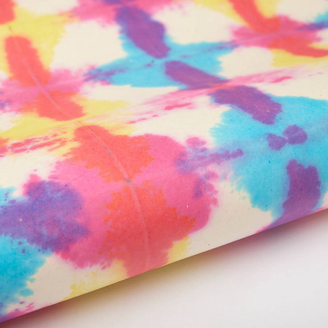 Tie-Dyed Gift Wrap