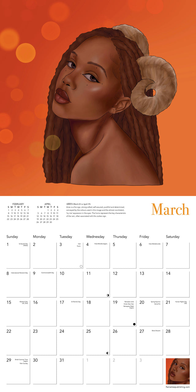 Tiahni Dayes Wall Calendar 2026