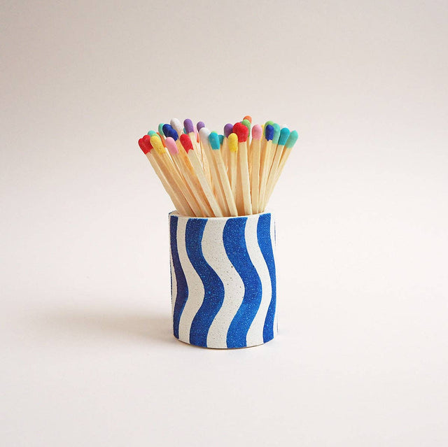 Stripes And Squiggles Match Stick Holders