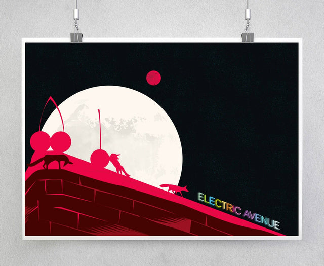 Electric Avenue Foxes Brixton London Art Print