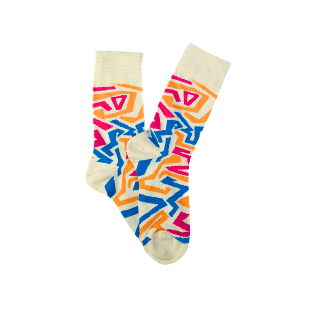 Afropop Socks (No tariff fee) - New Highlife Socks Cream: L/XL