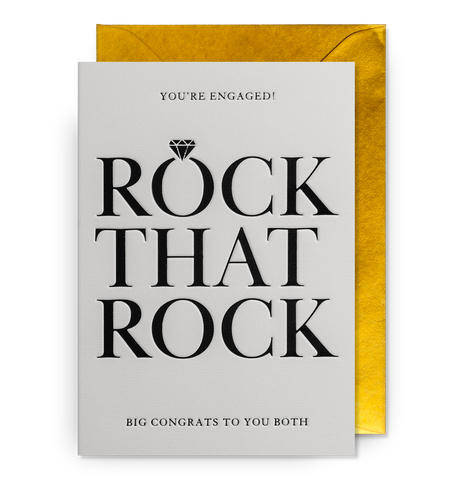 Rock That Rock Engagement Card