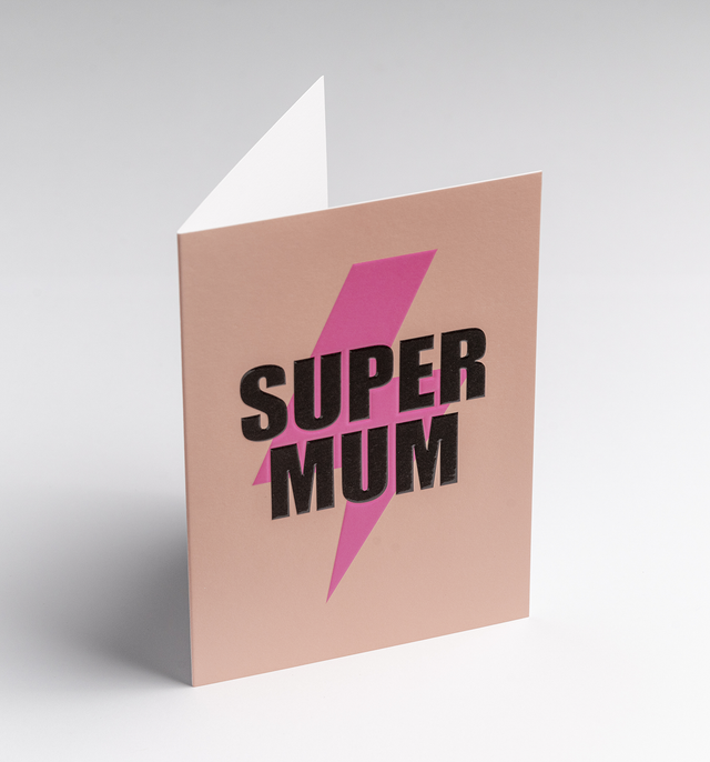 Super Mum Emblem Mother’s Day Card