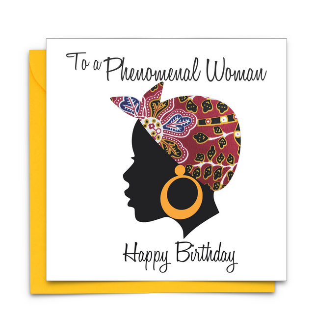 Phenomenal Woman Birthday Card