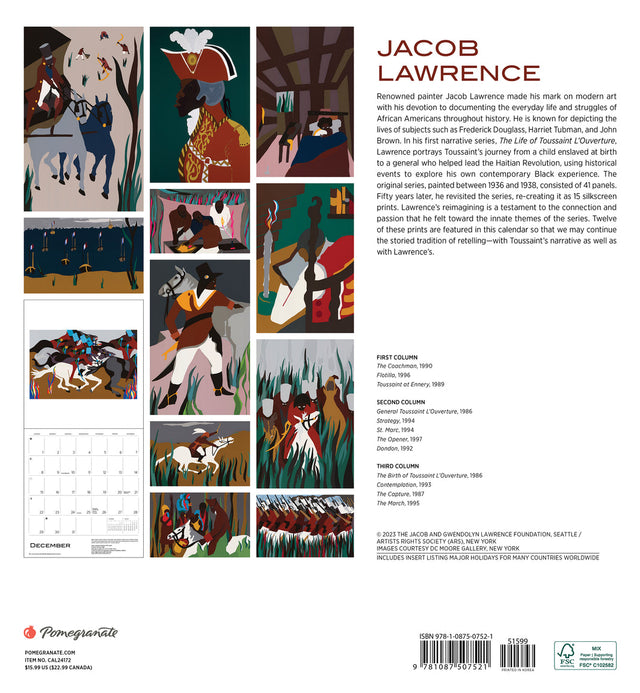 Jacob Lawrence 2024 Calendar