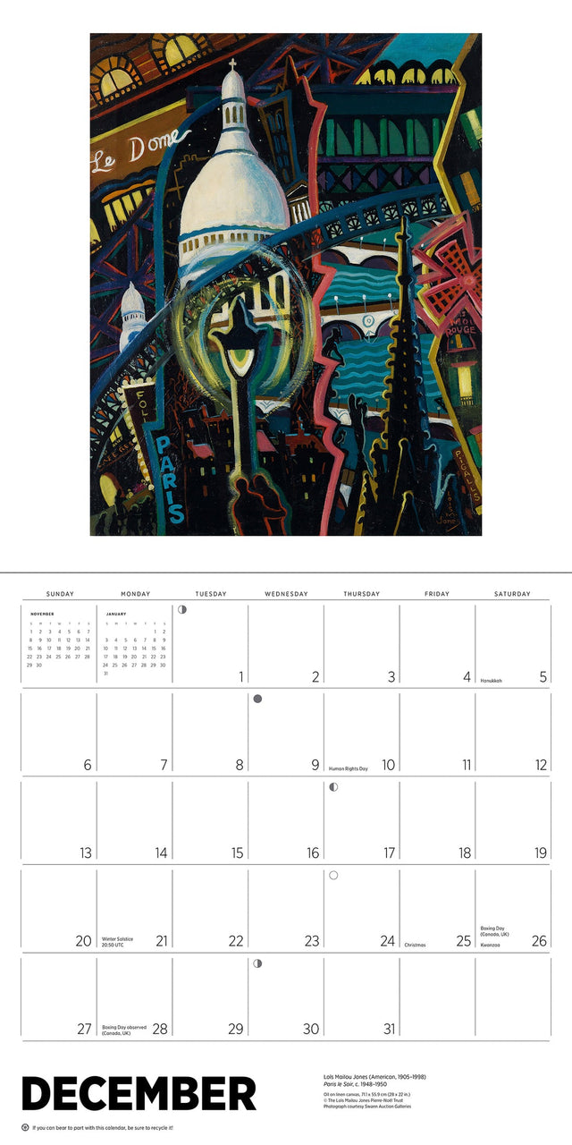 African American Art 2026 Calendar
