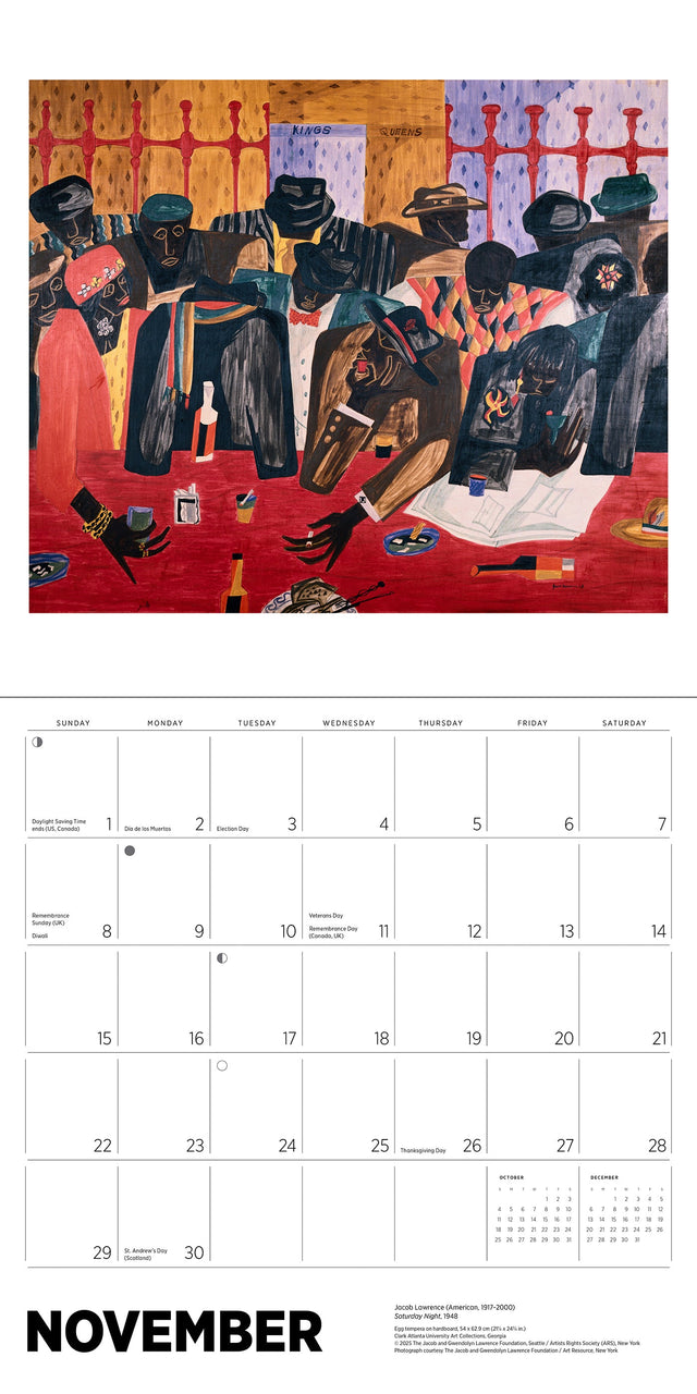 African American Art 2026 Calendar