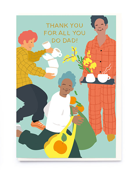 Thank You For All You Do Dad Card