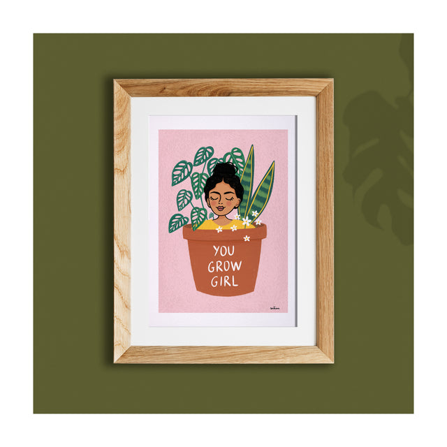 You Grow Girl Art Print