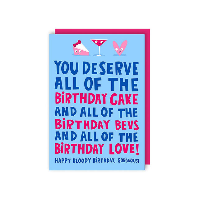 All The Cake Birthday Card