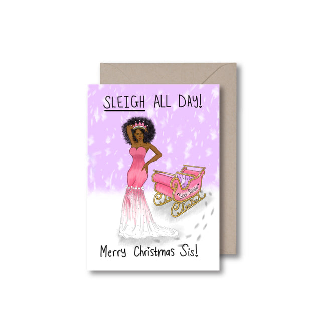 Christmas Slay Sleigh Card