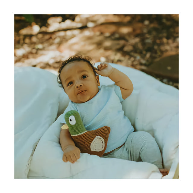 Fairtrade Mallard Duck Rattle Toy