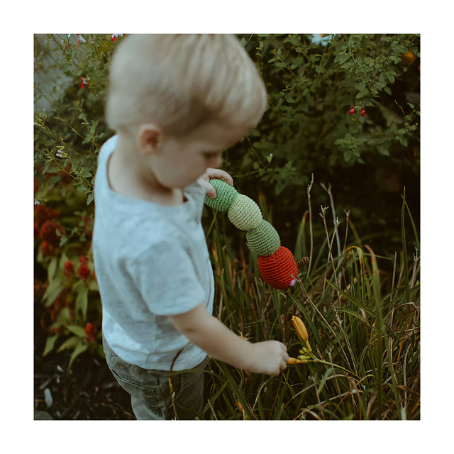 Fairtrade Caterpillar Rattle Toy
