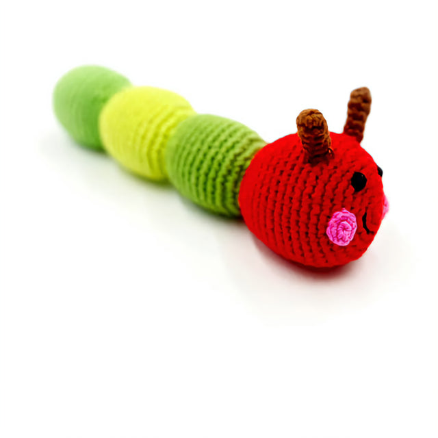 Fairtrade Caterpillar Rattle Toy