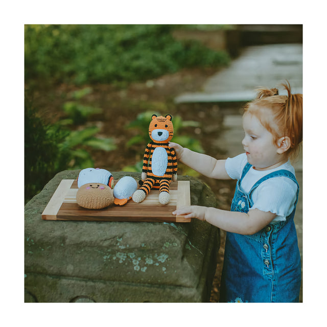 Fairtrade Tiger Rattle Toy