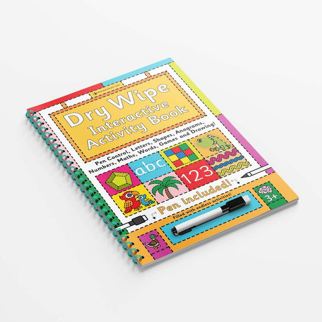 Dry-Wipe Interactive Activity Book And Pen