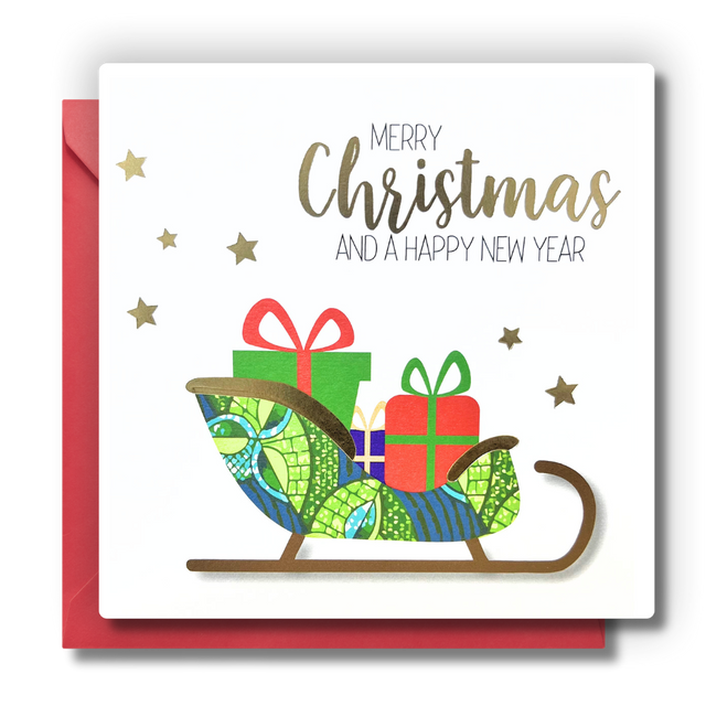 Santa Sleigh Card
