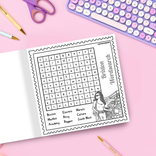 London Cuties Colouring & Word Search Book