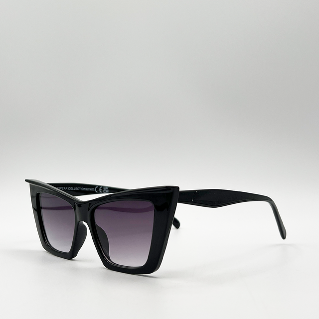 Mocha Oversized Cat Eye Sunglasses