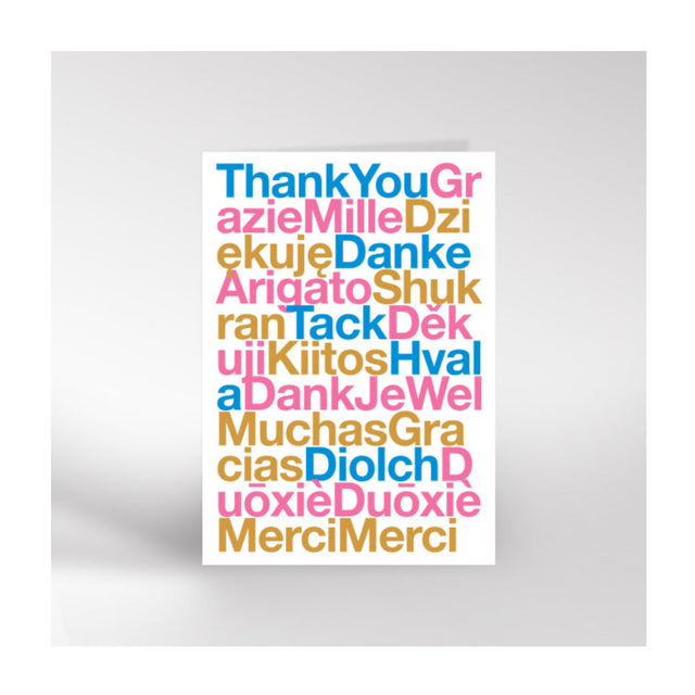 Thank You Languages Card