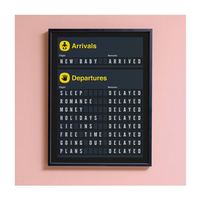 Arrivals New Baby Art Print