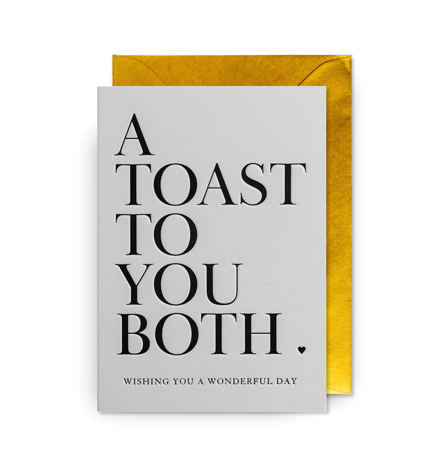 A Toast To You Both Wedding Card