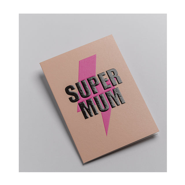 Super Mum Emblem Mother’s Day Card