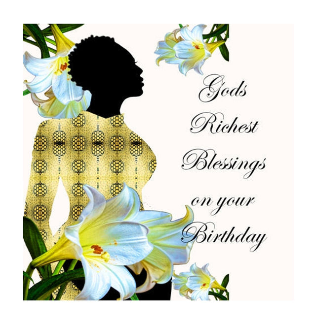 God's Richest Blessings Birthday Card (Woman)