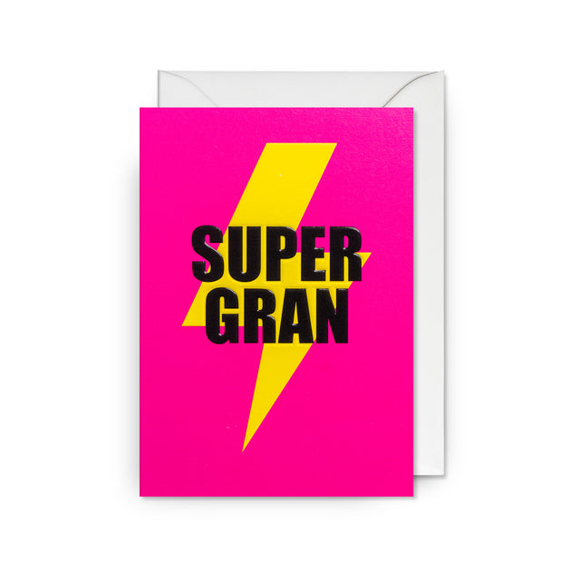 Super Gran Emblem Greeting Card